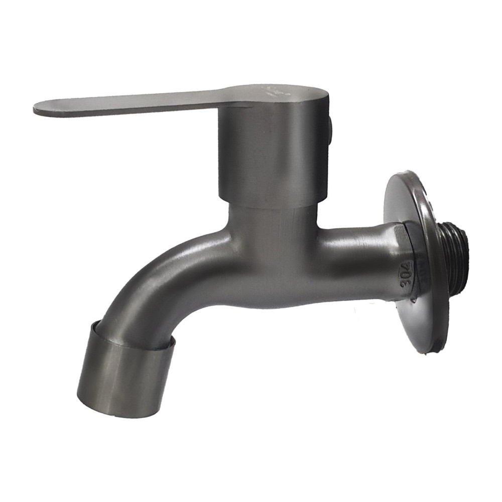 Product photo: SLINE 3113GC SUS304 Gunmetal Grey Bib Tap Faucet - 00926C
